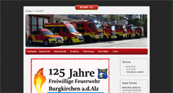 Desktop Screenshot of feuerwehr-burgkirchen.de