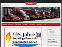 Tablet Screenshot of feuerwehr-burgkirchen.de